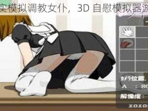 真实模拟调教女仆，3D 自慰模拟器游戏