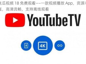 丝瓜视频 18 免费观看——一款视频播放 App，资源丰富，高清流畅，支持离线观看