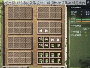 黎明觉醒细绒棉花获取攻略：解锁棉花采集与利用全步骤