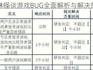 幽林怪谈游戏BUG全面解析与解决策略