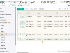 成免费.crm——客户关系管理系统，让销售更高效，让企业更盈利