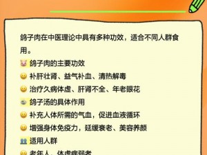 《江湖炖煮秘法：咕咕鸽汤效用详解，滋润身心之秘药》