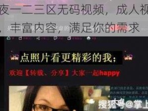 日本午夜一二三区无码视频，成人视频，高清画质，丰富内容，满足你的需求