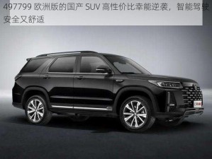 497799 欧洲版的国产 SUV 高性价比幸能逆袭，智能驾驶安全又舒适