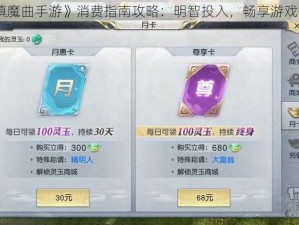 《镇魔曲手游》消费指南攻略：明智投入，畅享游戏世界