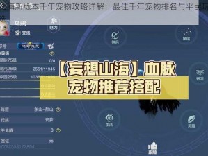 妄想山海新版本千年宠物攻略详解：最佳千年宠物排名与平民玩家推荐之选