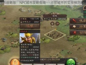 国志战略版：NPC城市攻略指南——占领城市的实战技巧解析