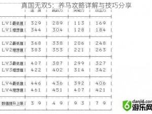 真国无双5：养马攻略详解与技巧分享