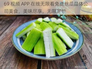 69 视频 APP 在线无限看免费丝瓜晶体公司美食，美味尽享，无限可能