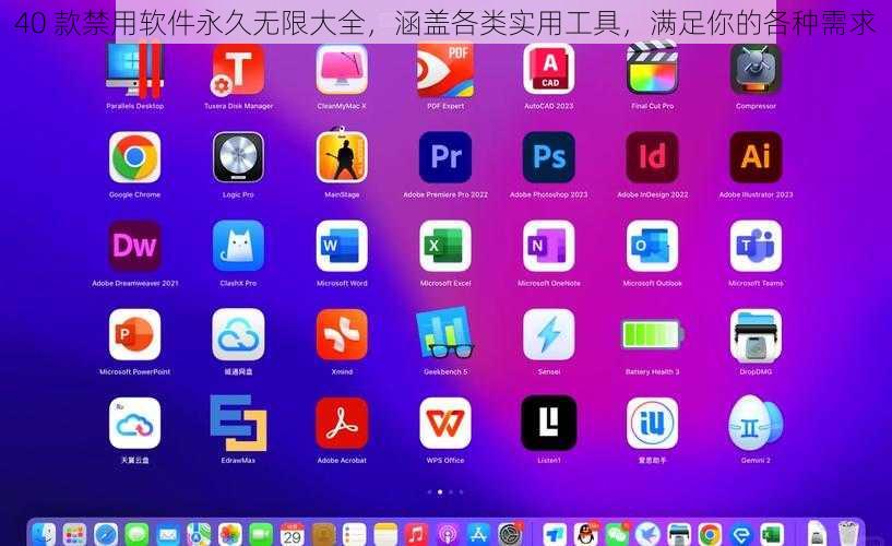 40 款禁用软件永久无限大全，涵盖各类实用工具，满足你的各种需求