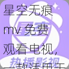 星空无痕 mv 免费观看电视，一款适用于智能电视的网络视频播放应用