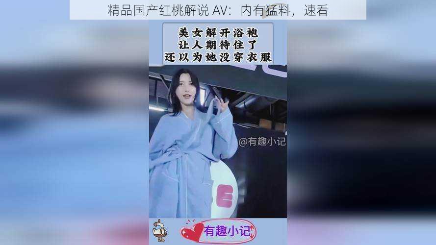 精品国产红桃解说 AV：内有猛料，速看