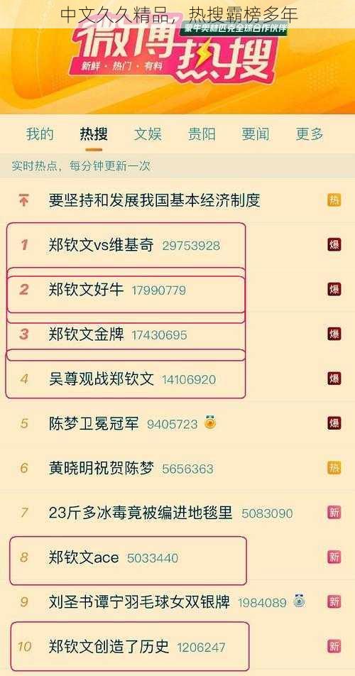 中文久久精品，热搜霸榜多年