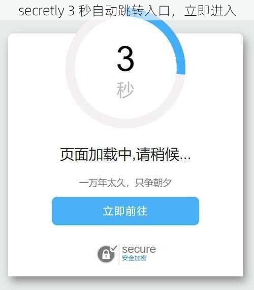 secretly 3 秒自动跳转入口，立即进入