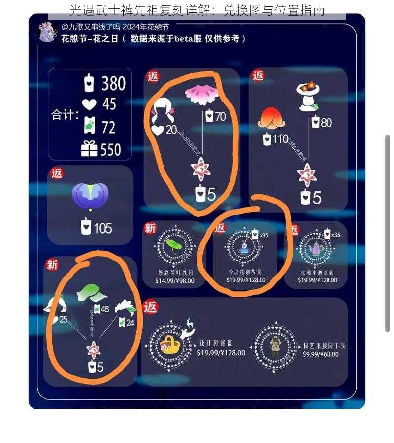 光遇武士裤先祖复刻详解：兑换图与位置指南