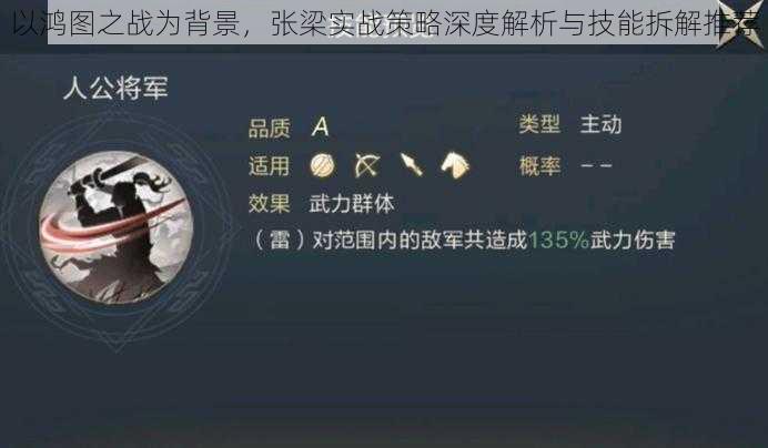 以鸿图之战为背景，张梁实战策略深度解析与技能拆解推荐